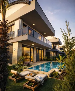 خانه‌های لوکس خانوادگی دوزمالتی آنتالیا، کاملاً تکمیل‌شده